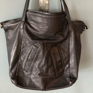 Free People Lucca Washed Leather Tote